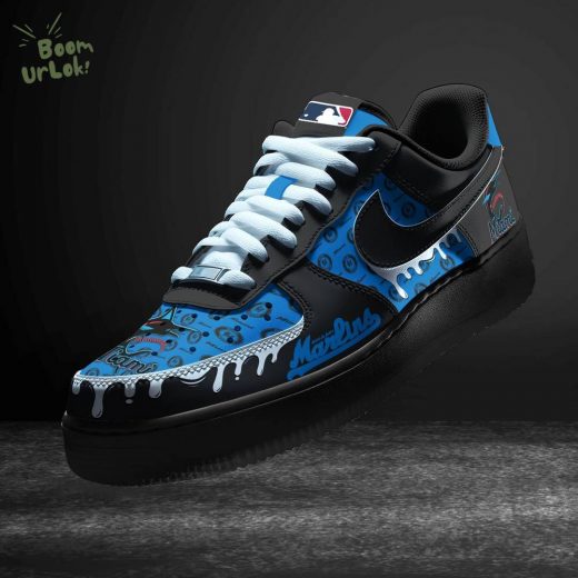 Miami Marlins Limited Edition Nike Air Force 1 Sneakers 2024