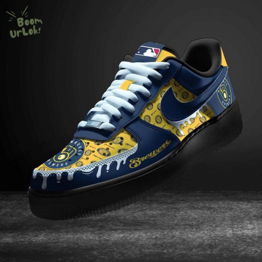 Milwaukee Brewers Limited Edition Nike Air Force 1 Custom Sneakers