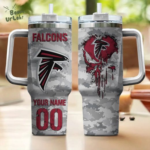 NFL Falcons Personalized 40oz Tumbler – Custom Fan Giftware