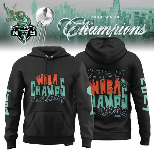 New York Liberty 2024 WNBA Finals Champions History Hoodie