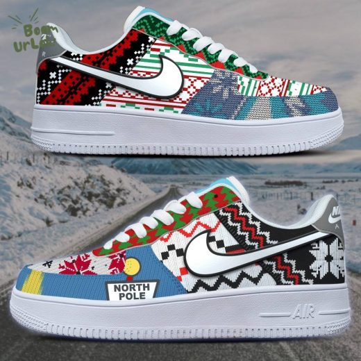 North Pole Christmas Nike Air Force 1 Sneakers – Limited Edition