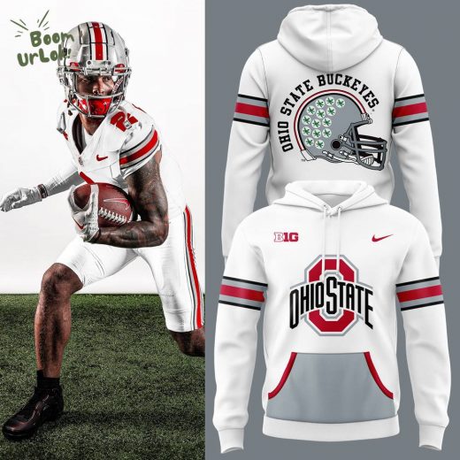 Ohio State Buckeyes Football Nike Hot Limited Edition White Hoodie 2024