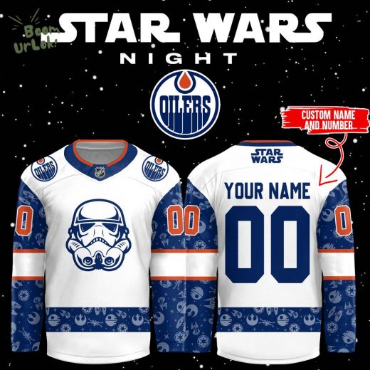 Personalized 2024 Edmonton Oilers Star Wars Jersey – Custom Name & Number