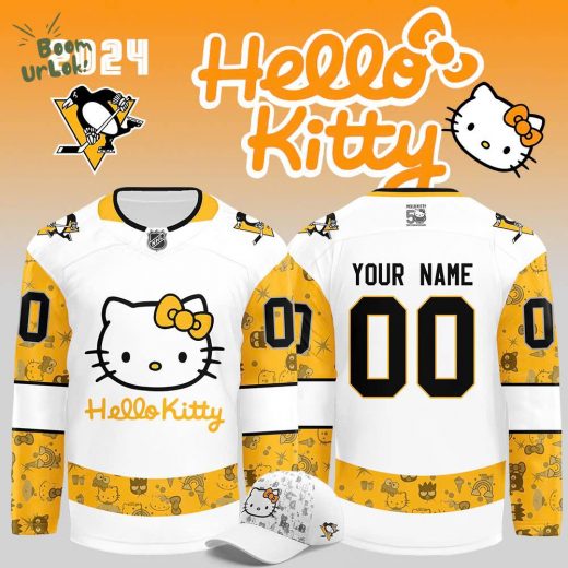 Pittsburgh Penguins x Hello Kitty 50th Anniversary Personalized Jersey – Custom Design