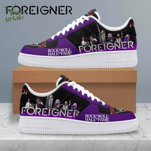 Premium Rock N Roll Hall of Fame Foreigner Air Force 1 Sneaker 2024