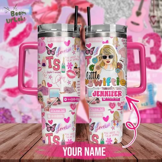 Taylor Swift Music Custom Stanley Quencher 40oz Stainless Steel Tumbler with Handle – Personalized Swiftie Gift Mug