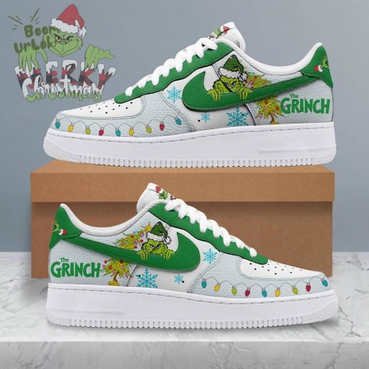 The Grinch Personalized Air Force 1 Sneakers Christmas Edition 2024