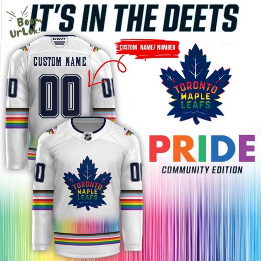 Toronto Maple Leafs x Pride Community Edition 2024 Jersey – Custom Name & Number