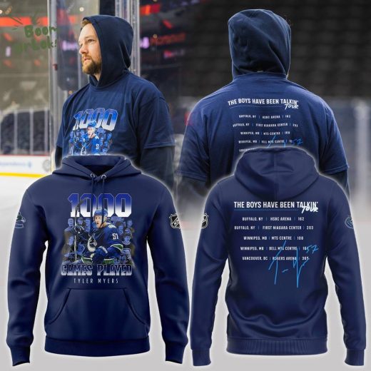 Vancouver Canucks 1000 Games Played Limited Edition Hoodie – 2024