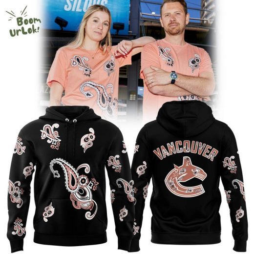 Vancouver Canucks Paisley Black 2024 Hoodie – Special Edition