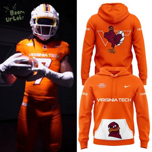 Virginia Tech x Nike Football 2024 Orange Hoodie – Hot Design