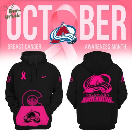 Women’s Nike Colorado Avalanche 2024 Breast Cancer Awareness NHL Hoodie