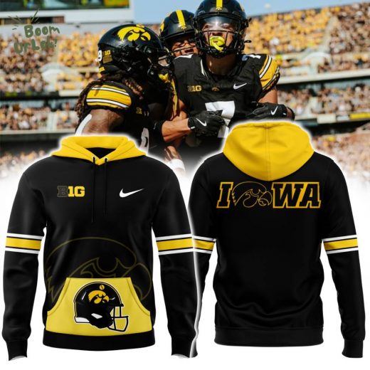 Yellow Iowa Hawkeye Football Pullover Nike Limited Edition Hoodie 2024