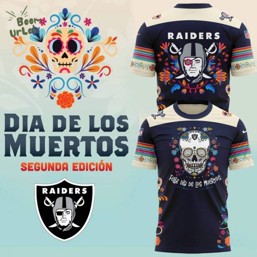 Las Vegas Raiders 2024 NFL Dia De Los Muertos Premium Limited T-Shirt – Holiday Apparel