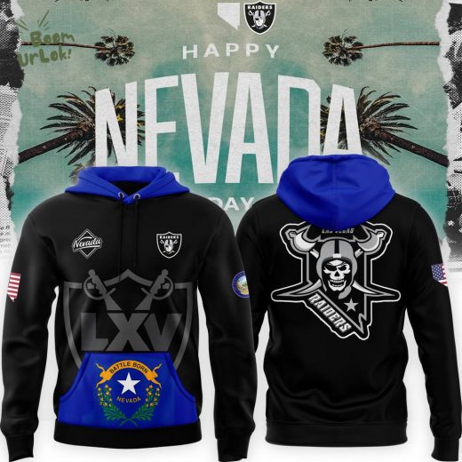 Las Vegas Raiders Happy Nevada Day 2024 Pullover Hoodie