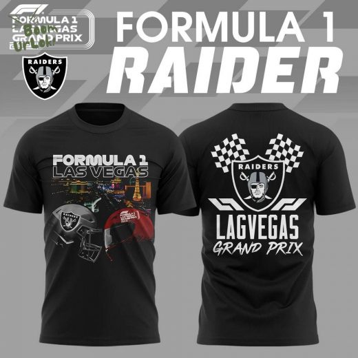 Las Vegas Raiders x Formula 1 Grand Prix 2024 Premium T-Shirt – Sports Collaboration