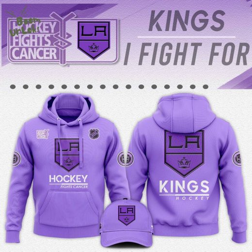 Los Angeles Kings Hockey Fights Cancer 2024 Unisex Hoodie