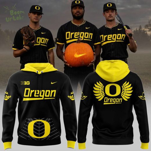 Men’s Nike Oregon Ducks 2024 Pinstripe Hoodie Black