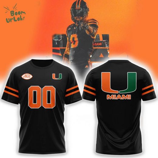 Miami (FL) Football 2024 Black New Version T-Shirt – Bold Team Gear