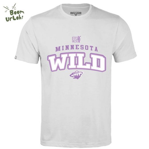 Minnesota Wild Levelwear Hockey Fights Cancer Richmond T-shirt | NHL Cancer Awareness Shirt