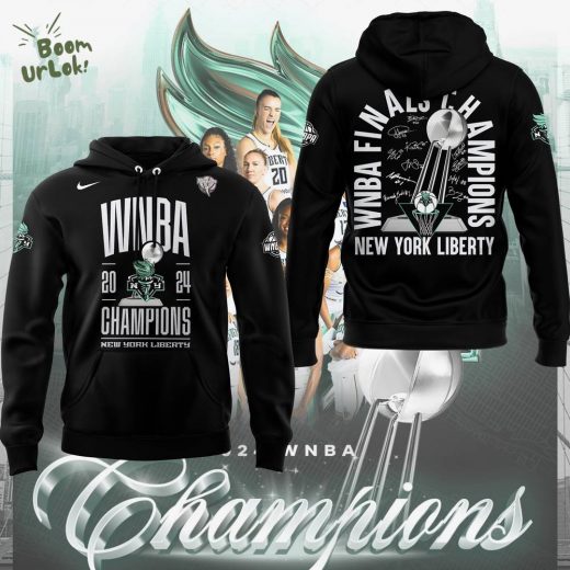 New York Liberty 2024 WNBA Finals Champions Black Hoodie