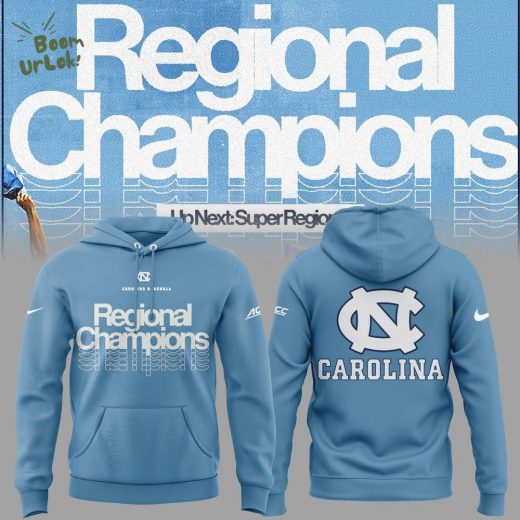 North Carolina Tar Heels 2024 Baseball Regional Champions Hoodie