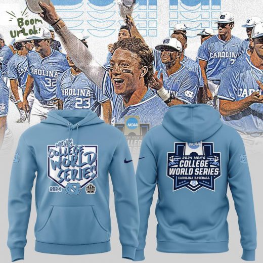 North Carolina Tar Heels 2024 NCAA Baseball College World Series Hoodie