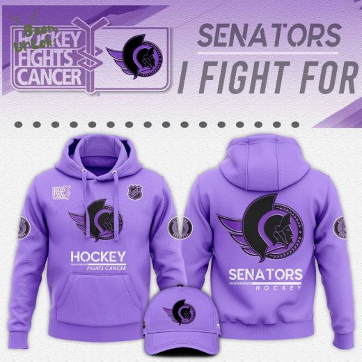 Ottawa Senators Hockey Fights Cancer 2024 Unisex Hoodie