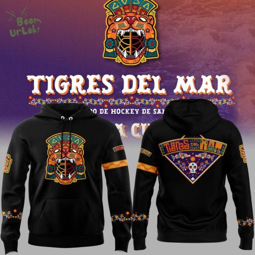 San Jose Sharks x Tigres Del Mar 2024 Black Pullover Hoodie