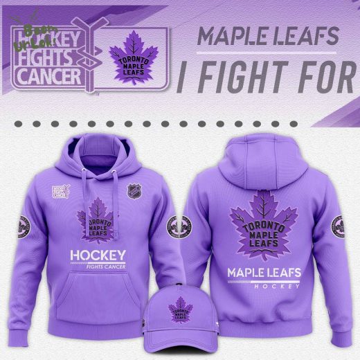 Toronto Maple Leafs Hockey Fights Cancer 2024 Unisex Hoodie