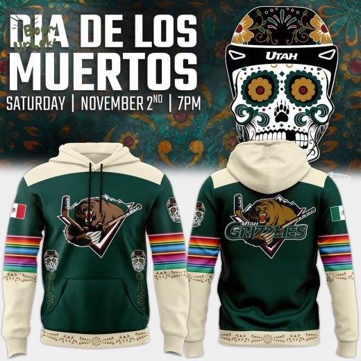 Utah Grizzlies Dia de los Muertos Night 2024 Limited Edition Hoodie