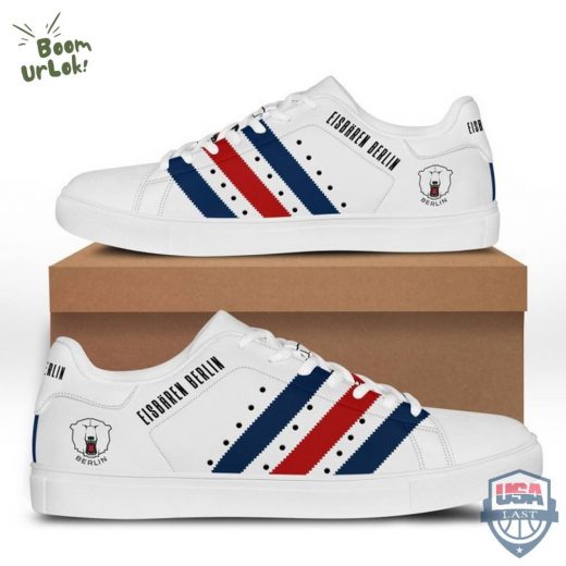 2024 Limited Edition Eisbären Berlin White Stan Smith Shoes | Eisbären Berlin Fan Footwear