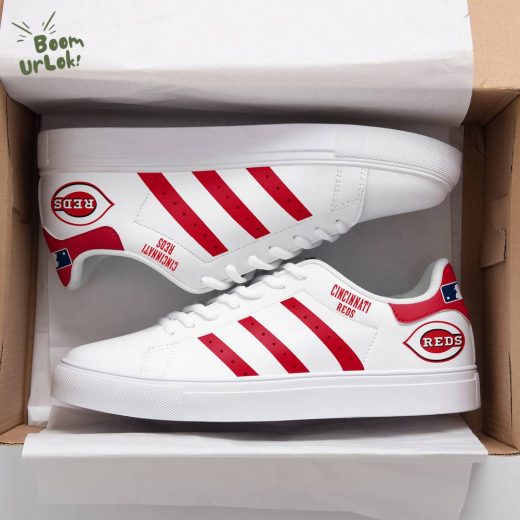 Cincinnati Reds Stan Smith Special Shoes | MLB Reds Custom Sneakers