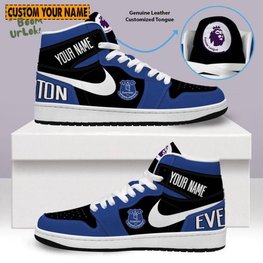 Air Jordan 1 Everton Club Custom Fan Shoes 2024 Hot Limited Edition