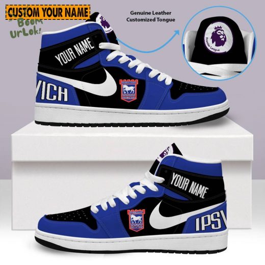 Air Jordan 1 Ipswich Town Club Custom Fan Shoes 2024 Hot Limited Edition