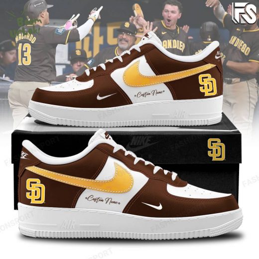 Custom Name San Diego Nike Sneaker 2024 Limited Edition Air Force 1