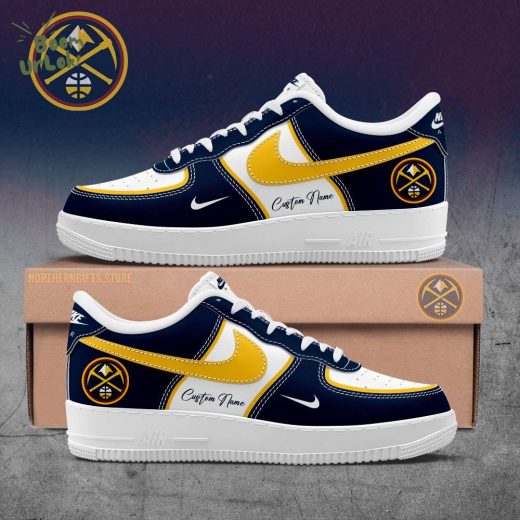 Denver Nuggets Custom Air Force 1 Nike Sneakers – 2024 Edition