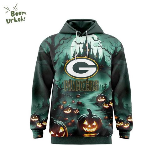 Green Bay Packers Unisex Comfort Hoodie Halloween 2024 – Packers Halloween Hoodie