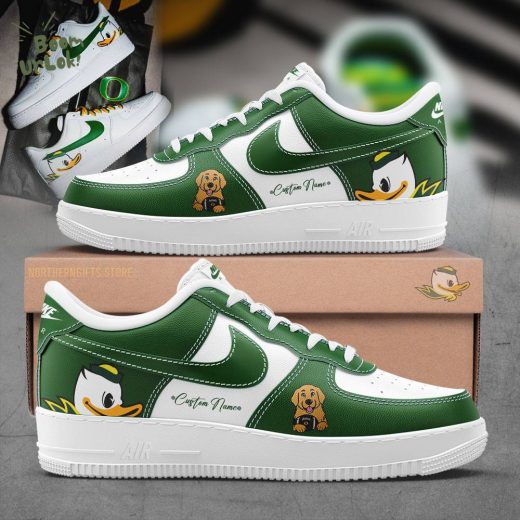 Herbstreit x Oregon Ducks Customize Green Air Force 1 Nike Sneaker Hot Edition 2024