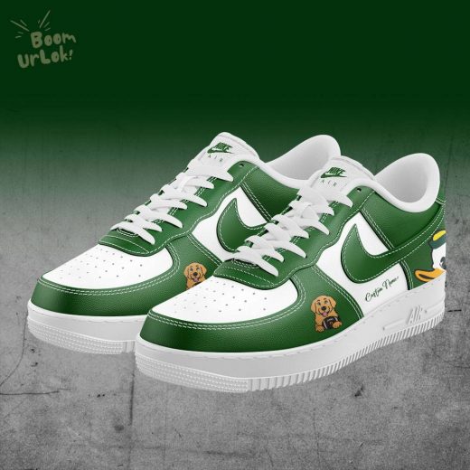 Herbstreit x Oregon Ducks Customize Green Air Force 1 Nike Sneaker Hot Edition 2024