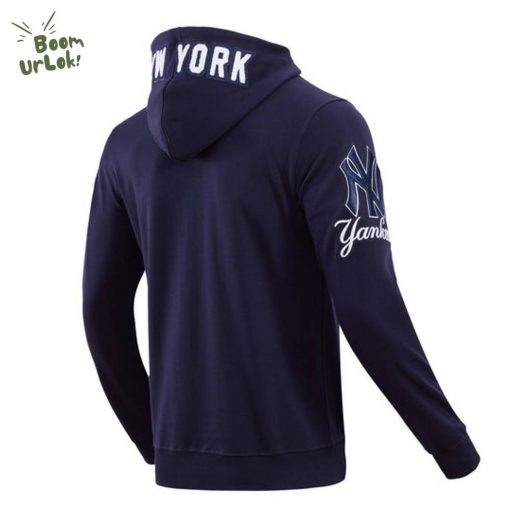 MLB New York Yankees Classic Chenille Men’s FZ Pullover Hoodie – Yankees Official Hoodie