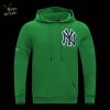 MLB New York Yankees Classic Chenille Men’s Eggshell Pullover Hoodie – Comfortable Baseball Hoodie