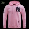 MLB New York Yankees Classic Chenille Men’s Midnight Navy Pullover Hoodie – Official Team Hoodie