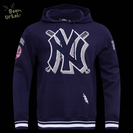 MLB New York Yankees Mash-Up Midnight Navy Hoodie – Stylish Baseball Hoodie