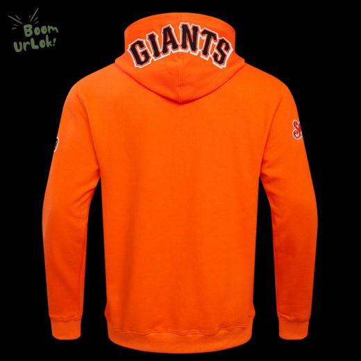 MLB San Francisco Giants Classic Chenille Men’s Orange Pullover Hoodie – Team Spirit Hoodie