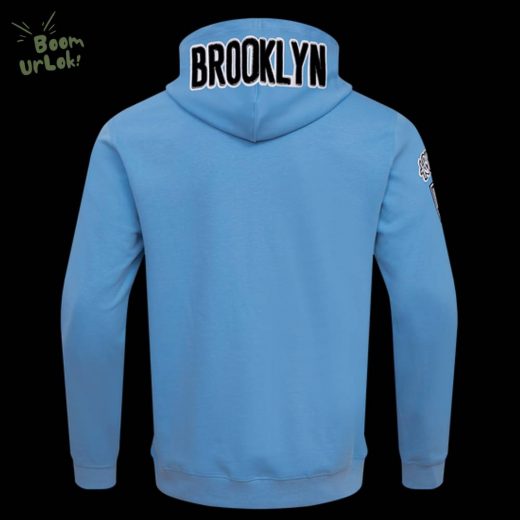 NBA Brooklyn Nets Classic Chenille Men’s Blue Pullover Hoodie – Nets Team Hoodie