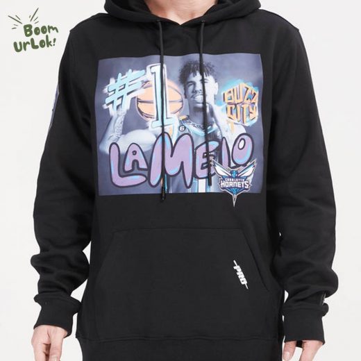 NBA Charlotte Hornets LaMelo Ball #1 Yearbook Men’s Pullover Hoodie – LaMelo Ball Hoodie