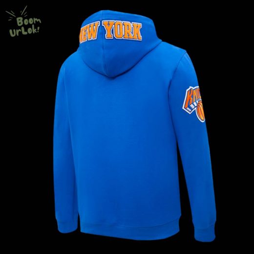 NBA New York Knicks Classic Chenille Men’s Pullover Hoodie – Knicks Team Hoodie