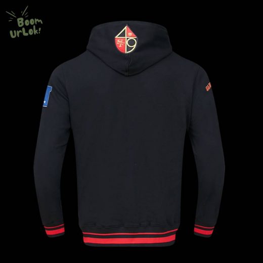 NFL San Francisco 49ers Retro Classic Men’s Black Pullover Hoodie – 49ers Team Hoodie