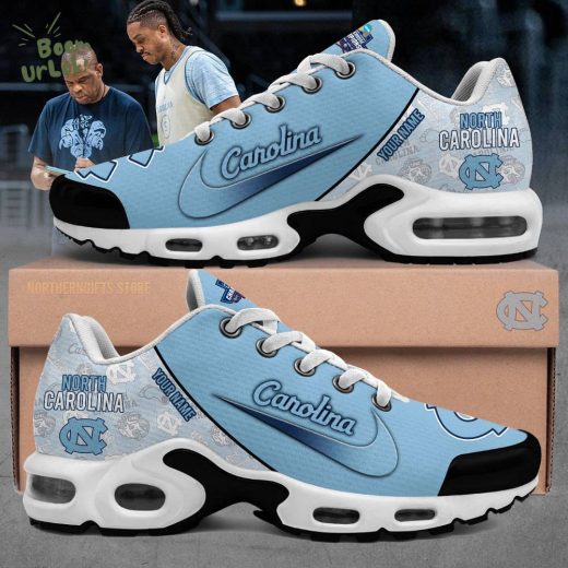 North Carolina Basketball Custom Name Air Max Shoes – 2024 Limited Edition